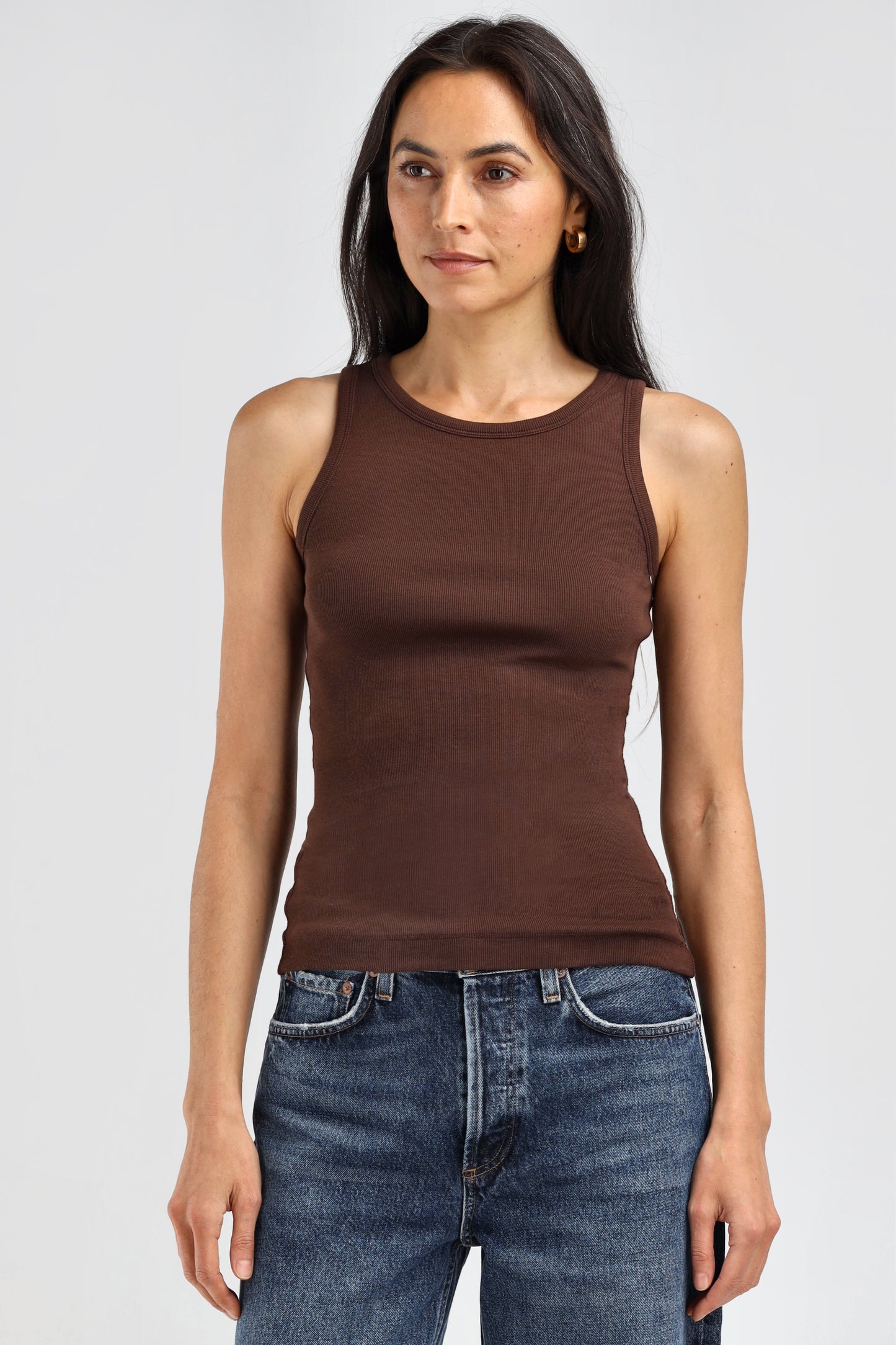 La Coeur Tank Top in Mocha – Ladneri 