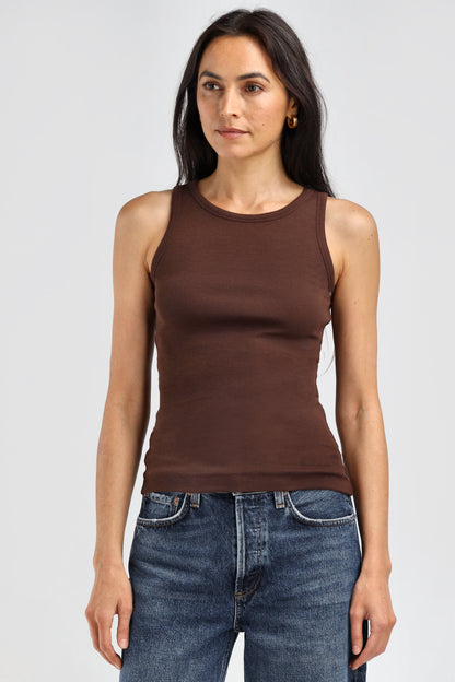 La Coeur Tank Top in Mocha – Ladneri 