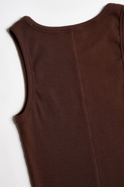 La Coeur Tank Top in Mocha – Ladneri 