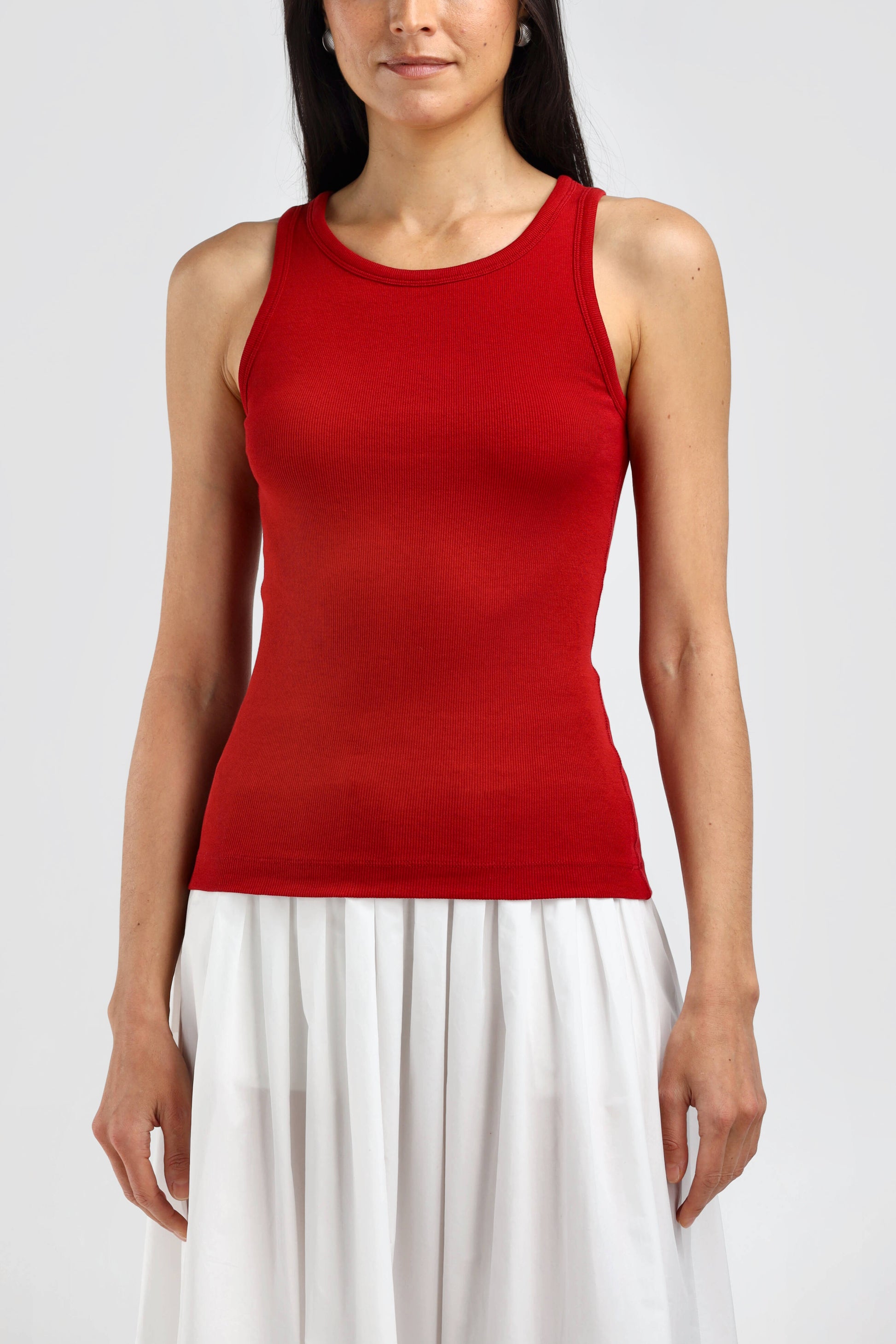La Coeur Tank Top in Red – Ladneri 