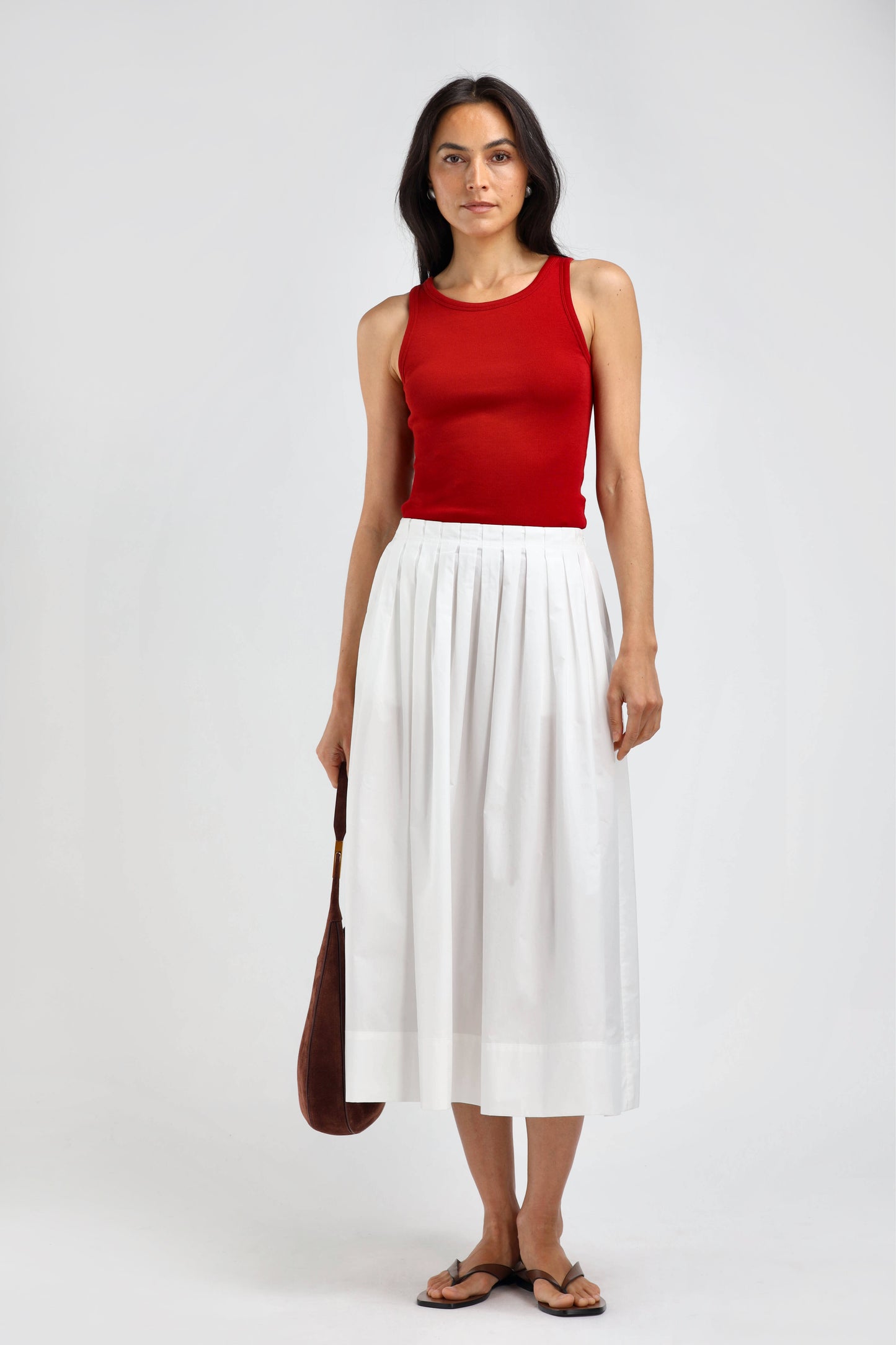 La Coeur Tank Top in Red – Ladneri 