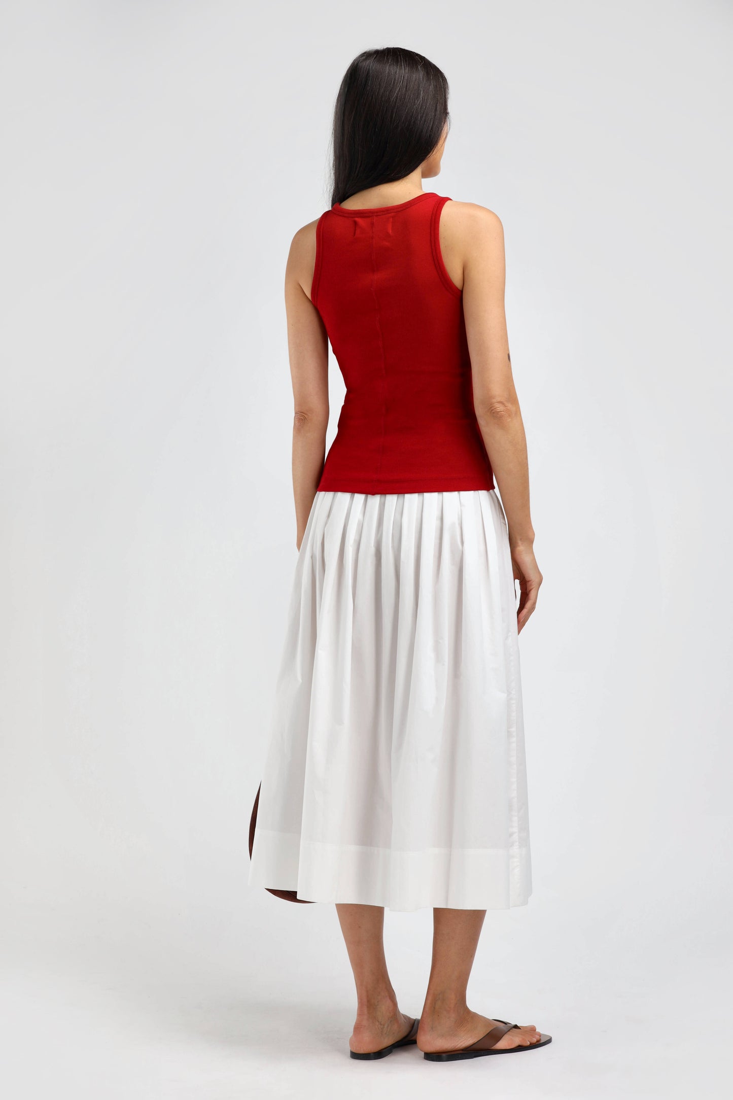 La Coeur Tank Top in Red – Ladneri 