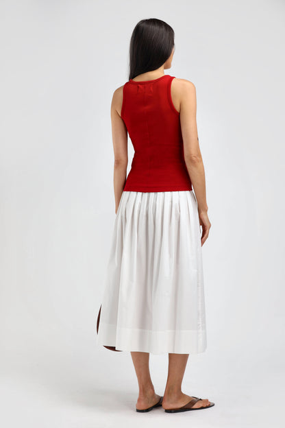 La Coeur Tank Top in Red – Ladneri 