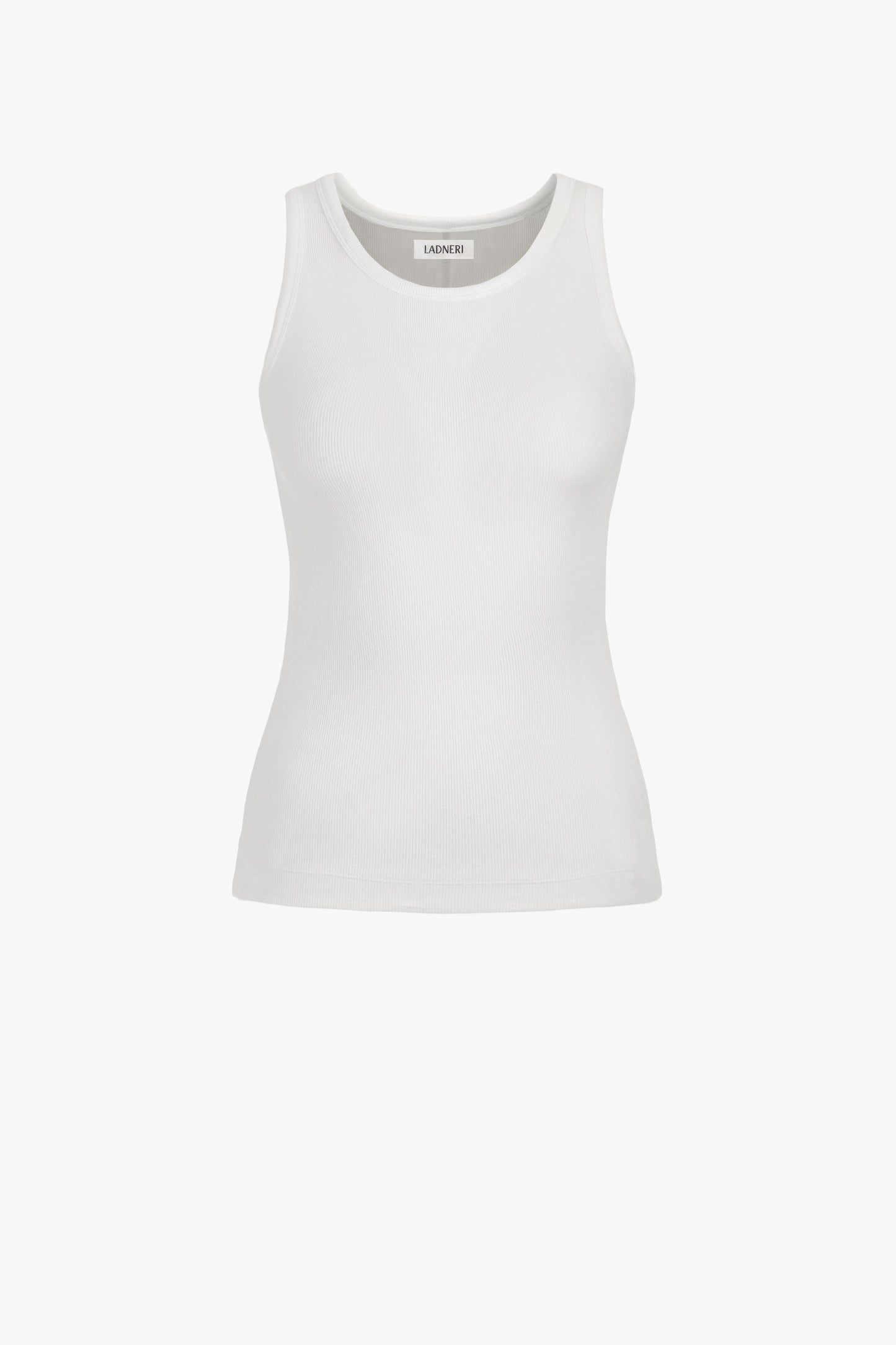 La Coeur Tank Top in White by Ladneri - Anita Hass