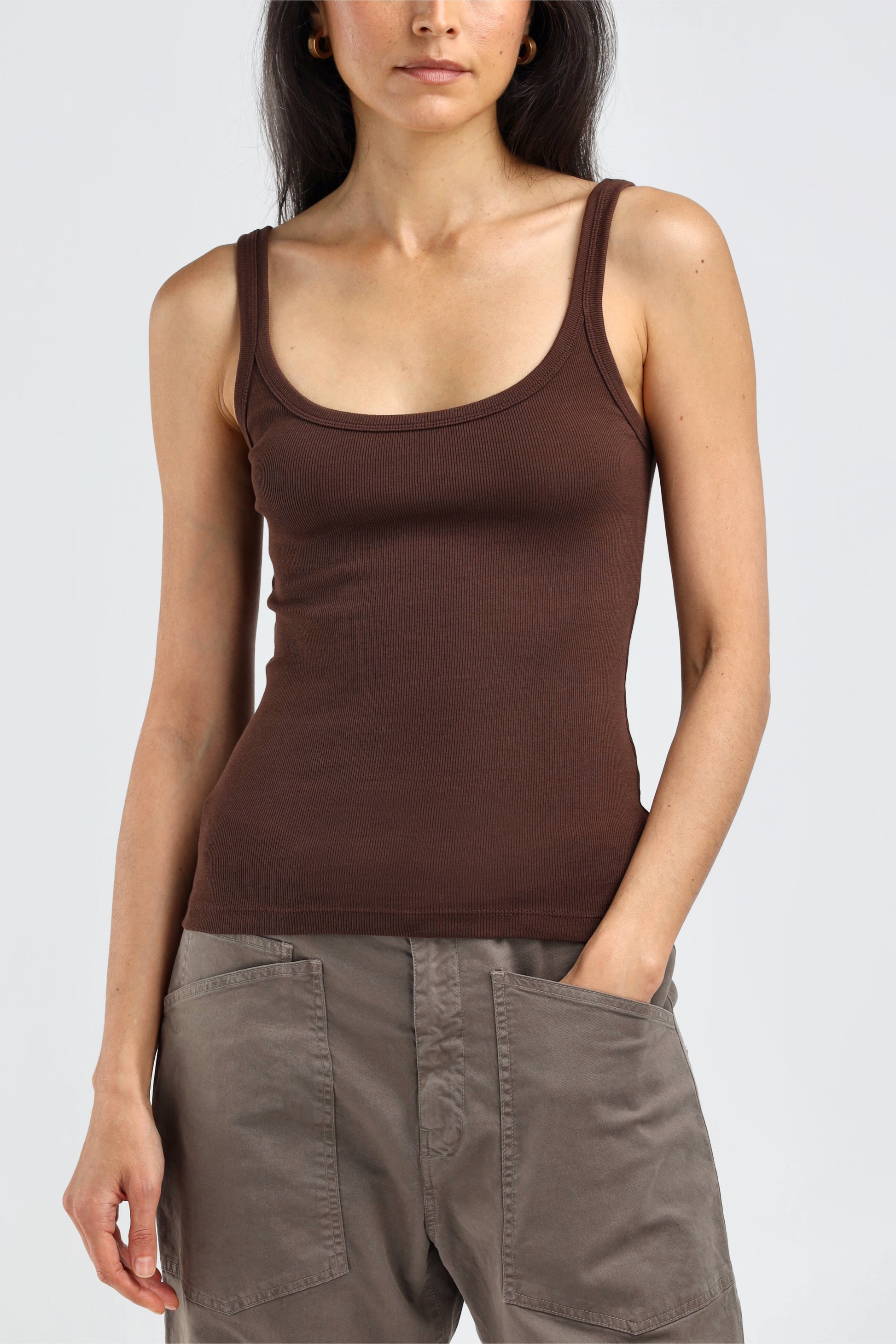 Le Mans Tank Top in MoccaLadneri - Anita Hass