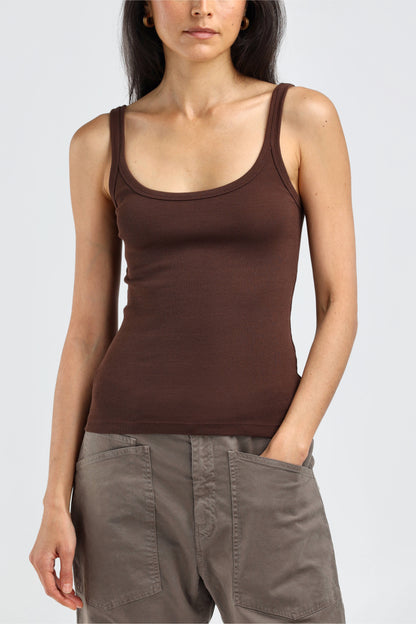 Le Mans Tank Top in MoccaLadneri - Anita Hass