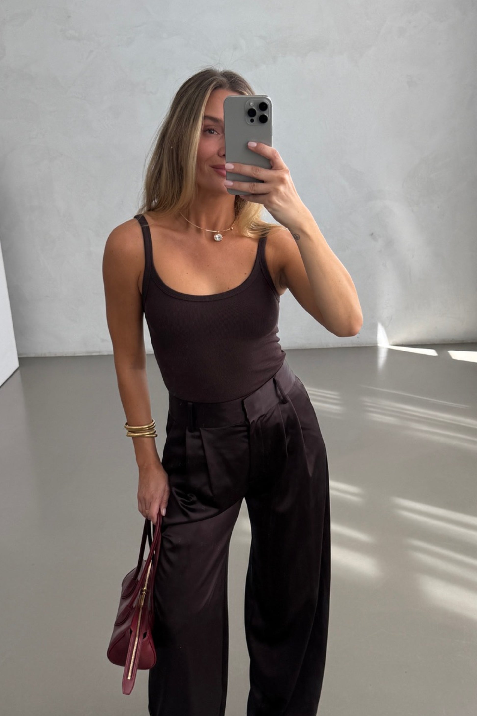 Tank Top Le Mans in Dunkelbraun Ladneri