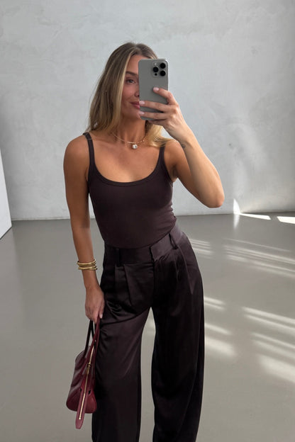 Tank Top Le Mans in Dunkelbraun Ladneri