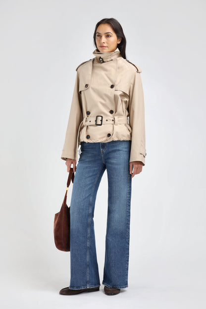 Giacca trench Olivia in beige Ladneri - Anita Hass