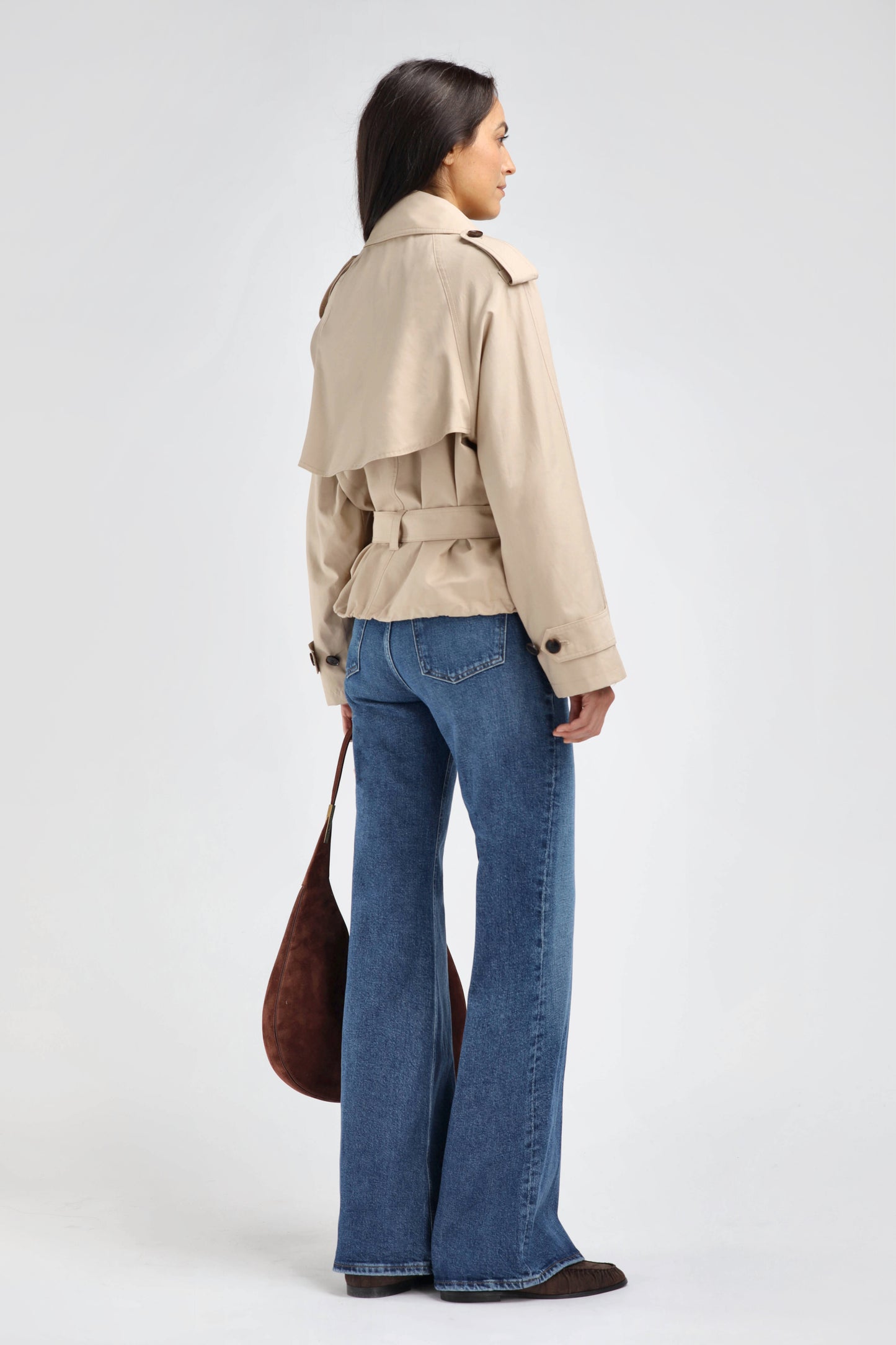 Giacca trench Olivia in beige Ladneri - Anita Hass
