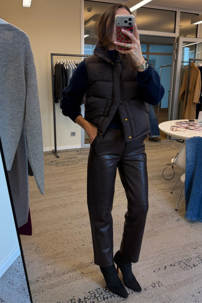 Weste Auray in Dunkelbraun Ladneri