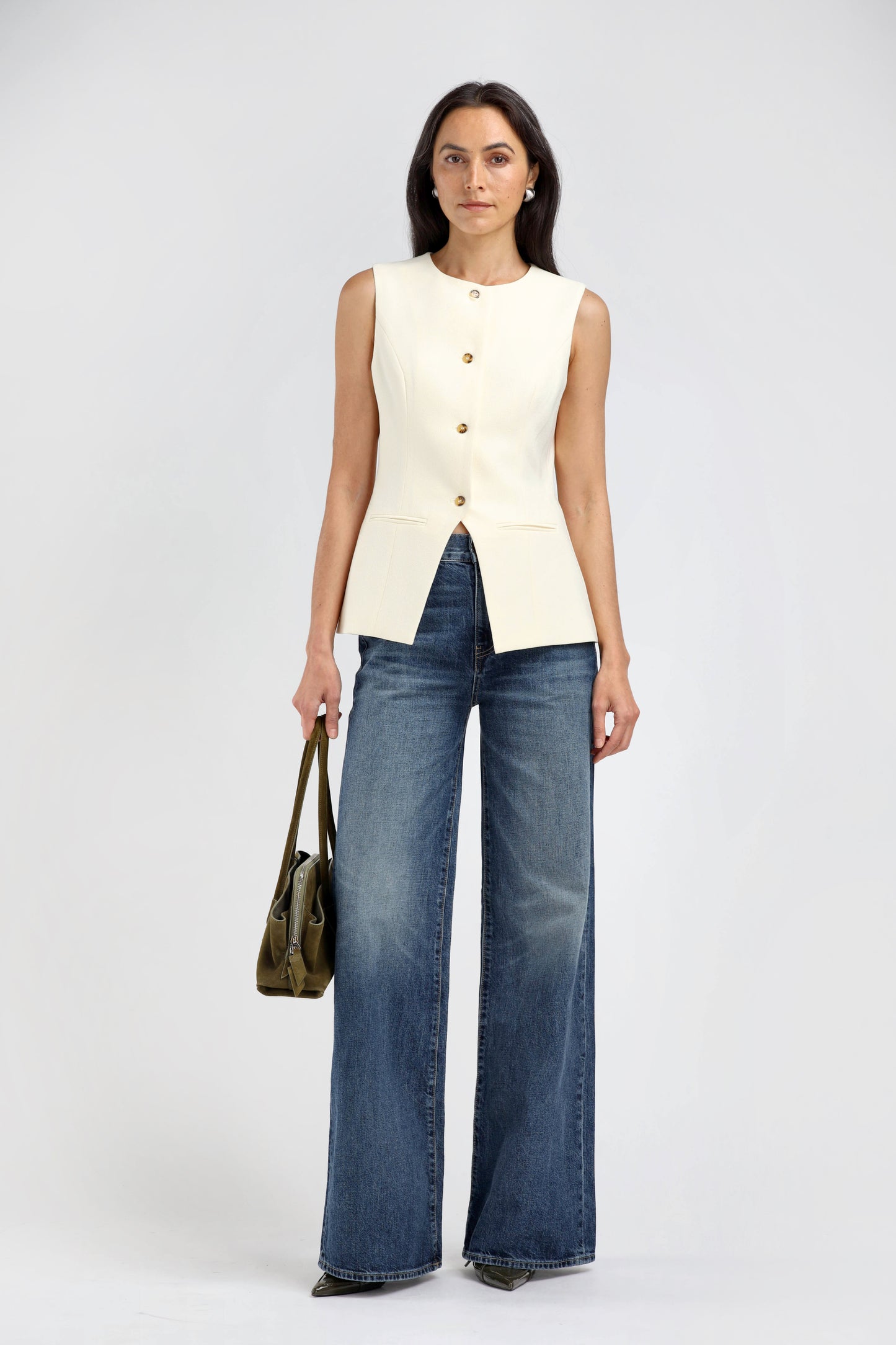 Weste Avant in Soft Straw Ladneri