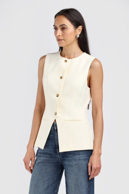 Weste Avant in Soft Straw Ladneri