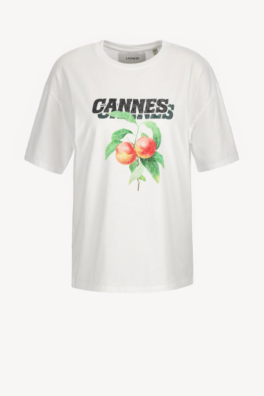 T-Shirt Cannes in Weiß