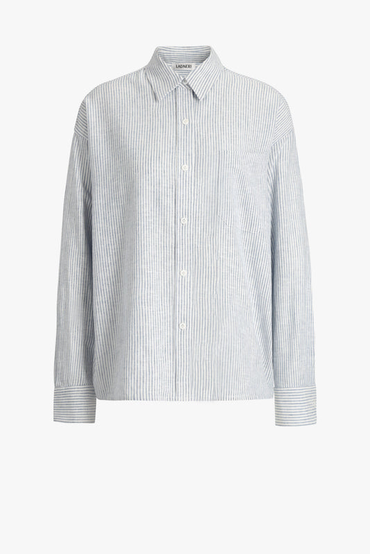 Bea Blouse in Light Blue/White – Ladneri 