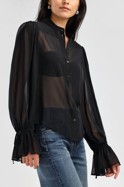 Elise Blouse in Black – Ladneri 