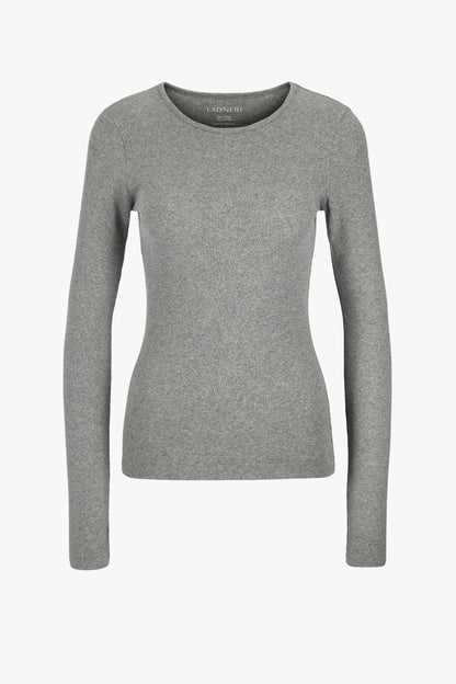 Longsleeve Line in Grau Melange – Ladneri