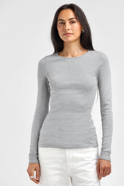 Longsleeve Line in gray melangeLadneri - Anita Hass