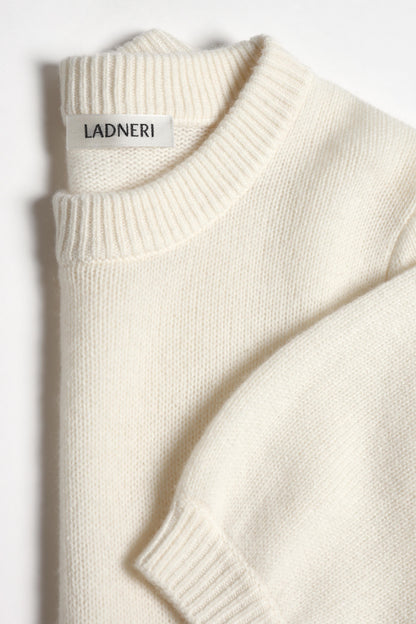 Poupette Soleil Sweater in White by Ladneri - Anita Hass
