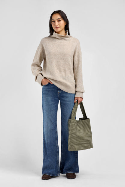 Jardin Soleil Turtleneck Sweater in Beach Pebble – Ladneri 