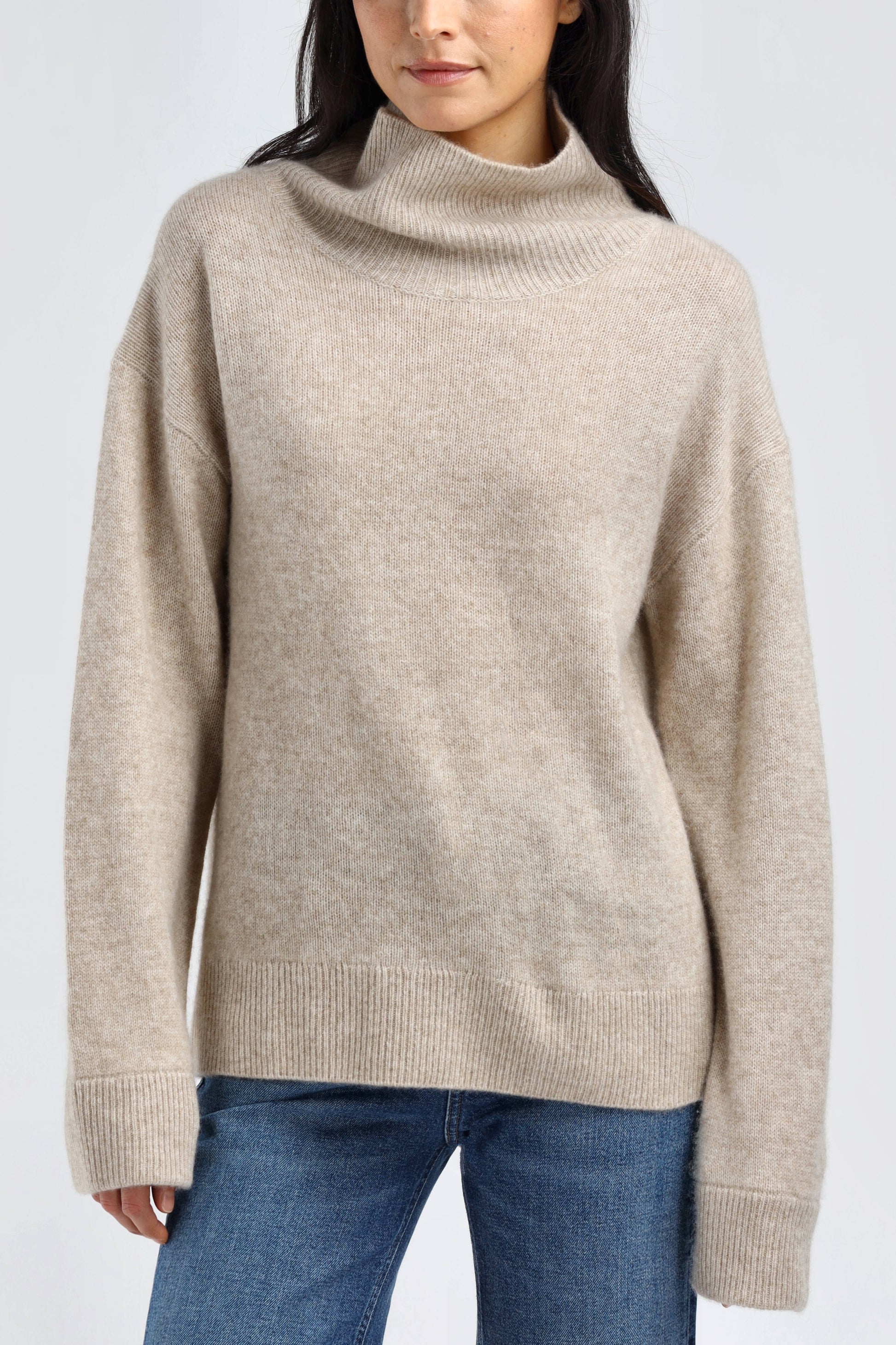 Jardin Soleil Turtleneck Sweater in Beach Pebble – Ladneri 