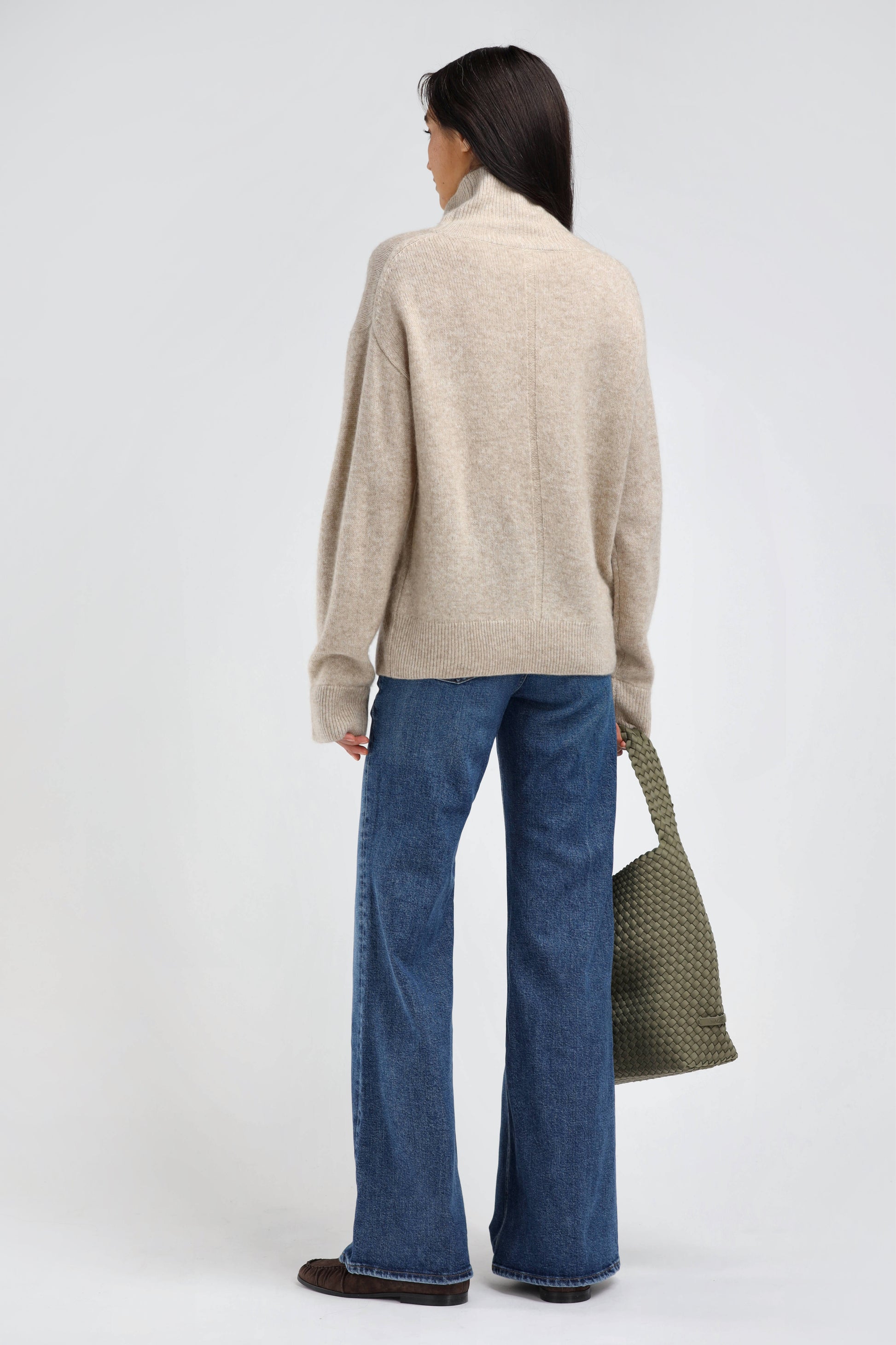 Jardin Soleil Turtleneck Sweater in Beach Pebble – Ladneri 