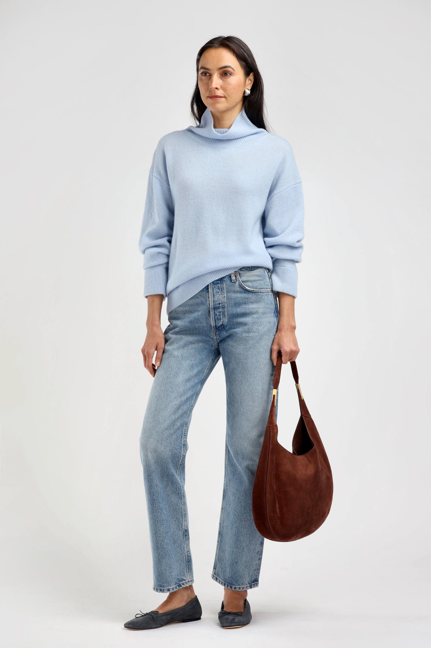Jardin Soleil Turtleneck Sweater in Breeze – Ladneri 