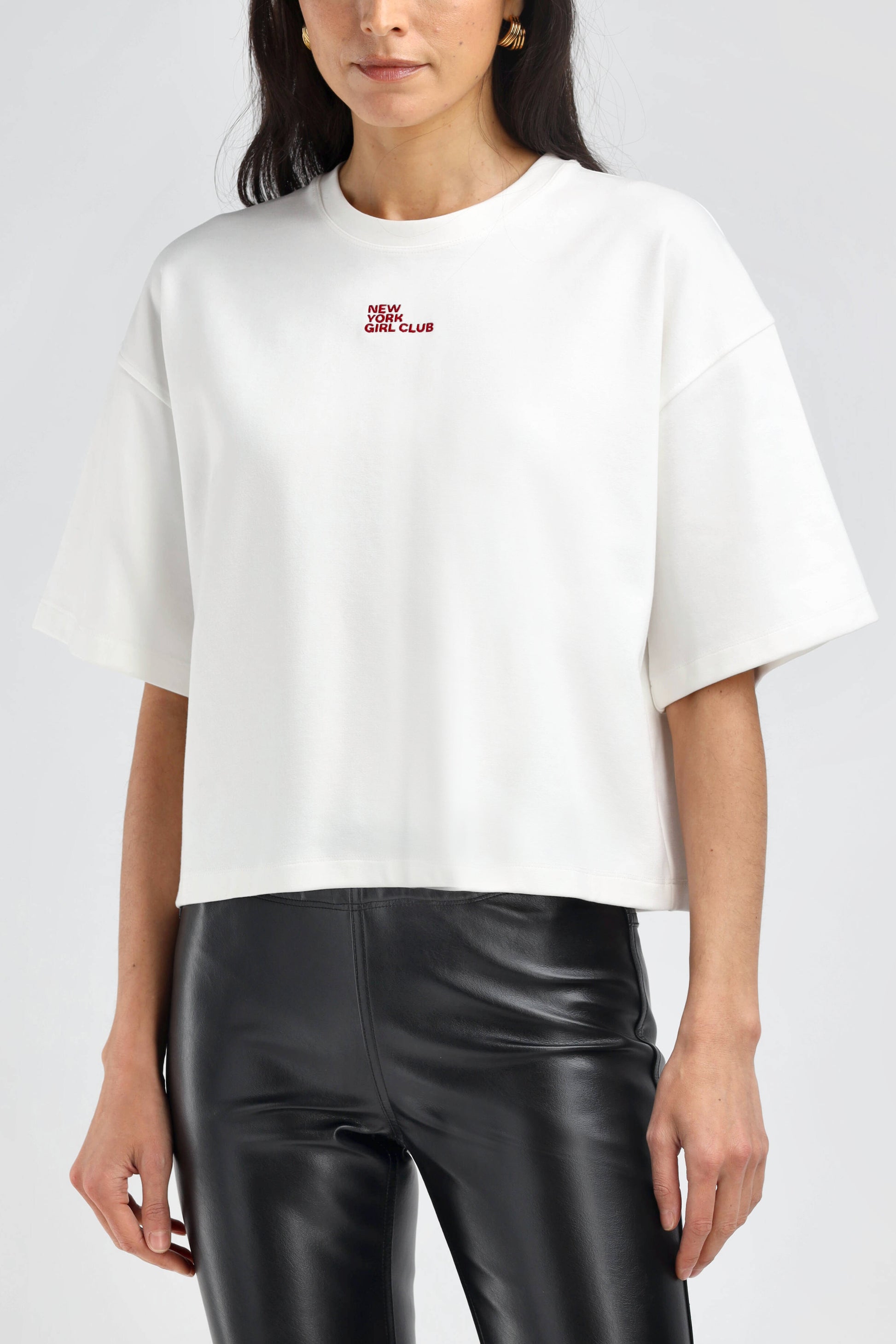 T-Shirt Elodie Embroidery in Off White – Ladneri 