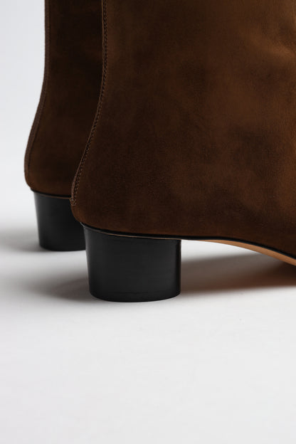 Bottes Carole en daim couleur moka