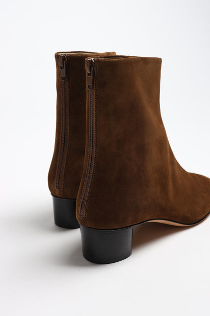 Bottes Carole en daim couleur moka