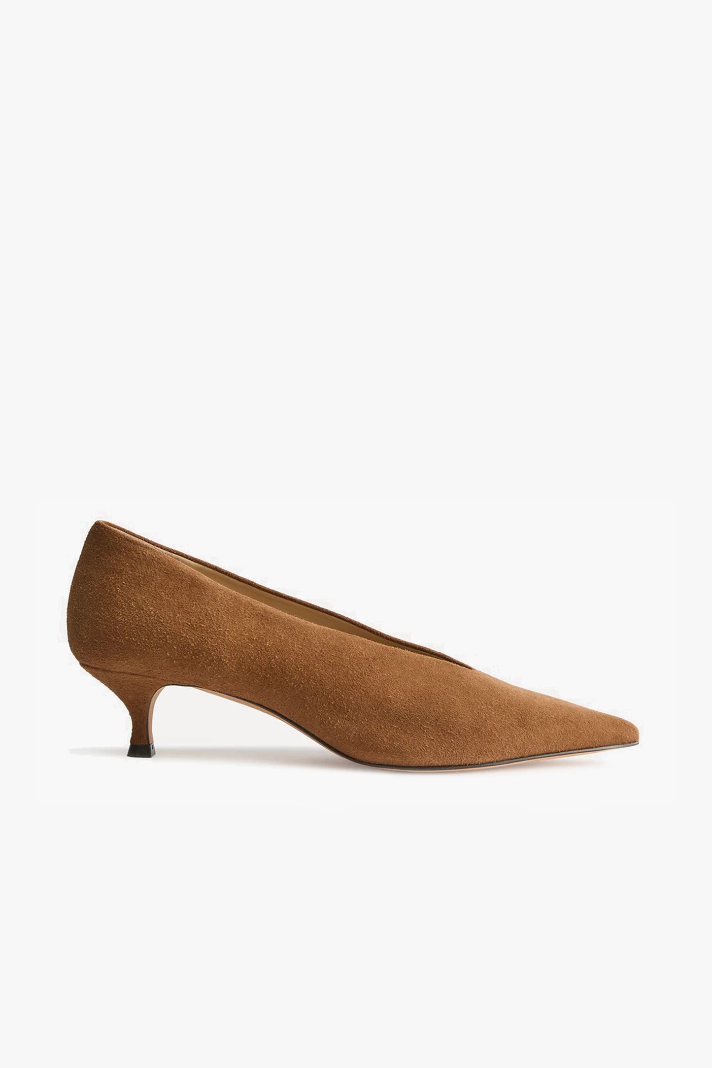 Kitten Heel Babouche in Suede Mokka