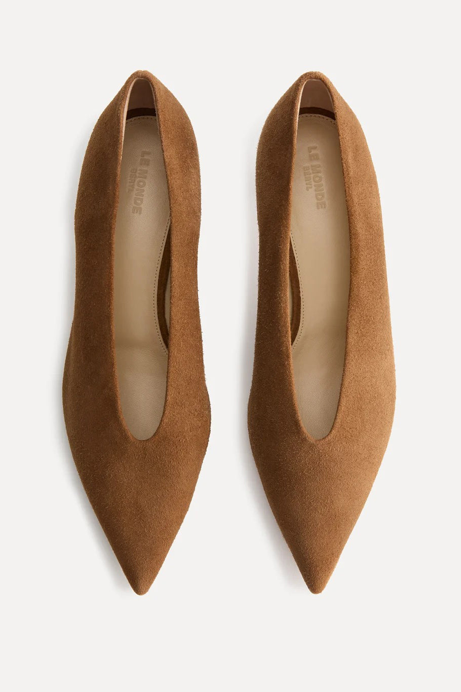 Kitten Heel Babouche in Suede Mokka