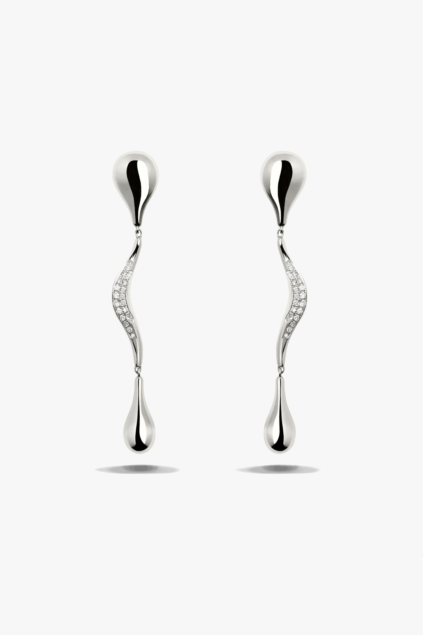 Ohrringe Diamonds Drops in Silber Lilian von Trapp