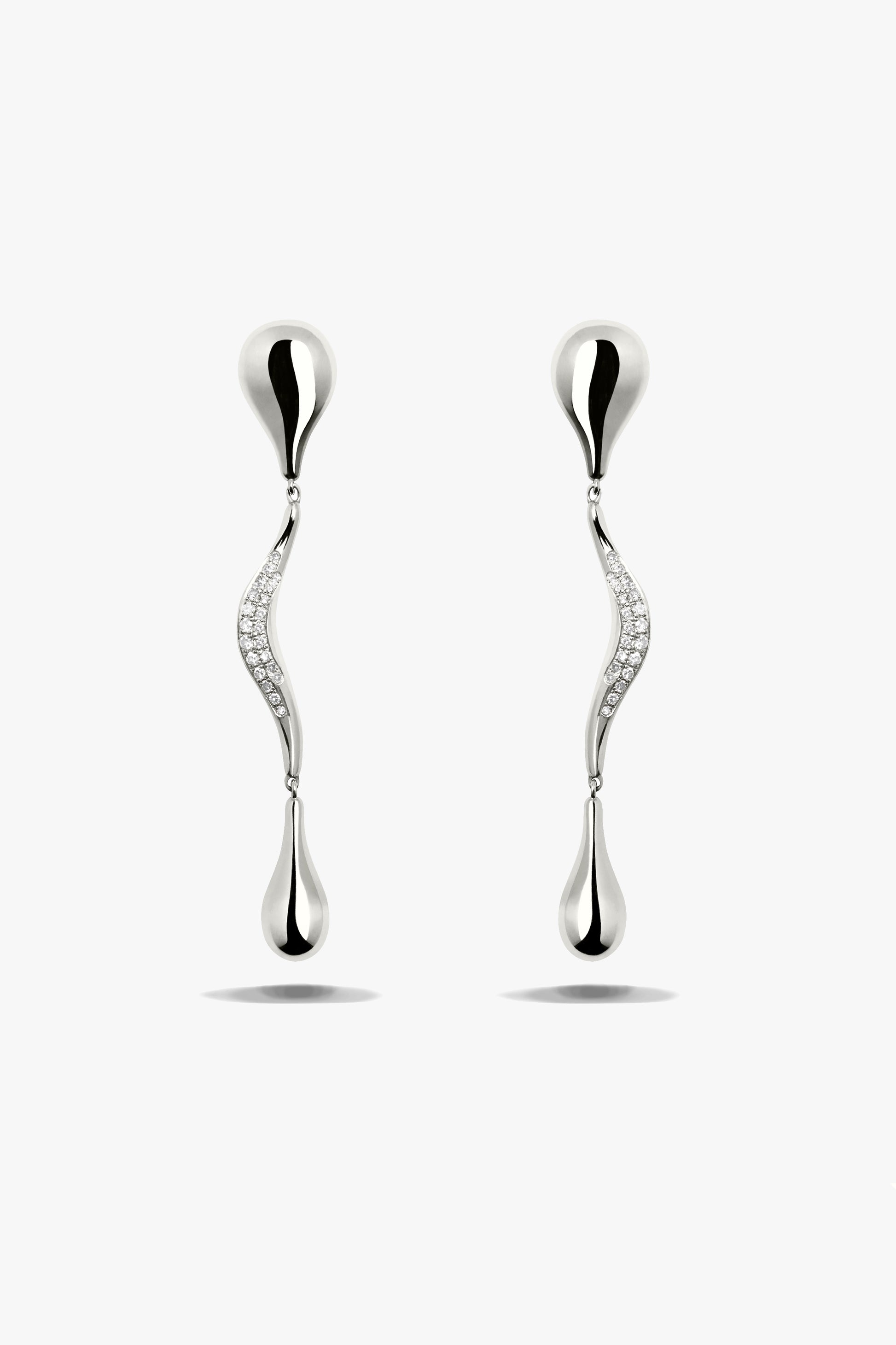 Ohrringe Diamonds Drops in Silber Lilian von Trapp