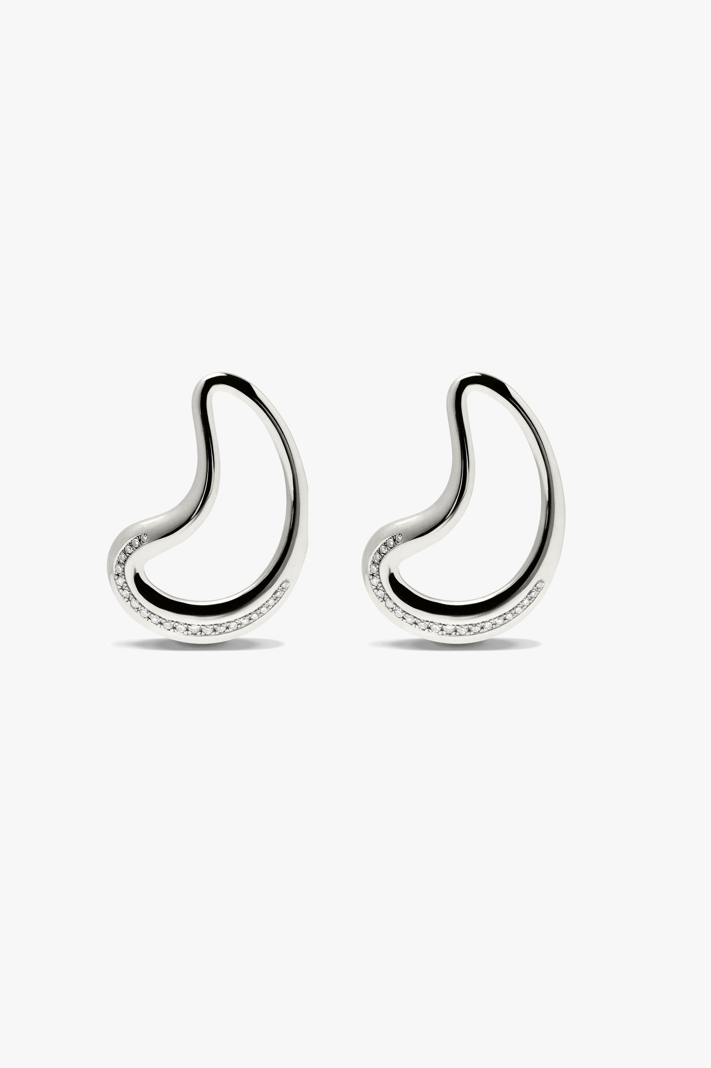 "Diamonds Moon" Earrings in Silver by Lilian von Trapp - Anita Hass