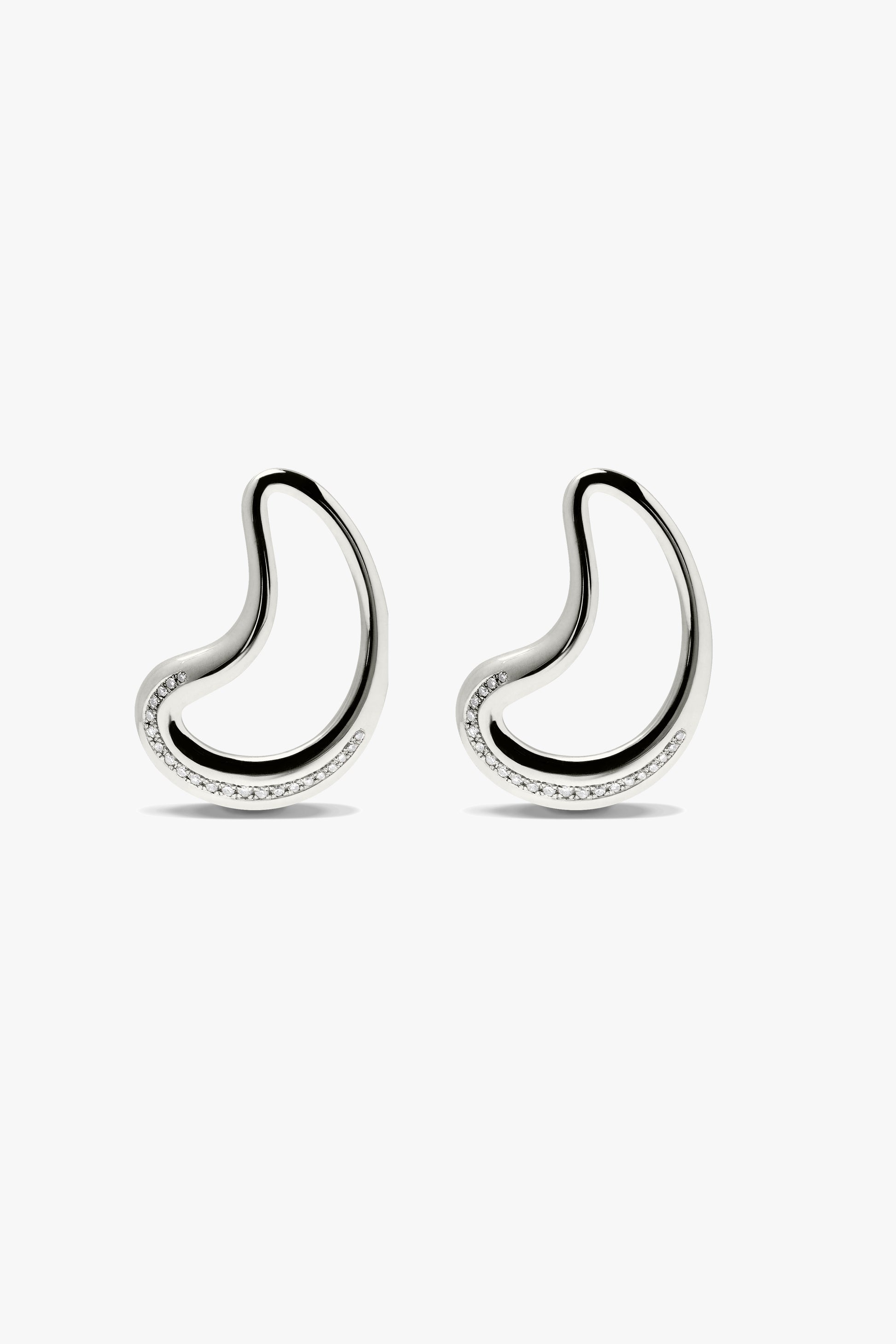 "Diamonds Moon" Earrings in Silver by Lilian von Trapp - Anita Hass