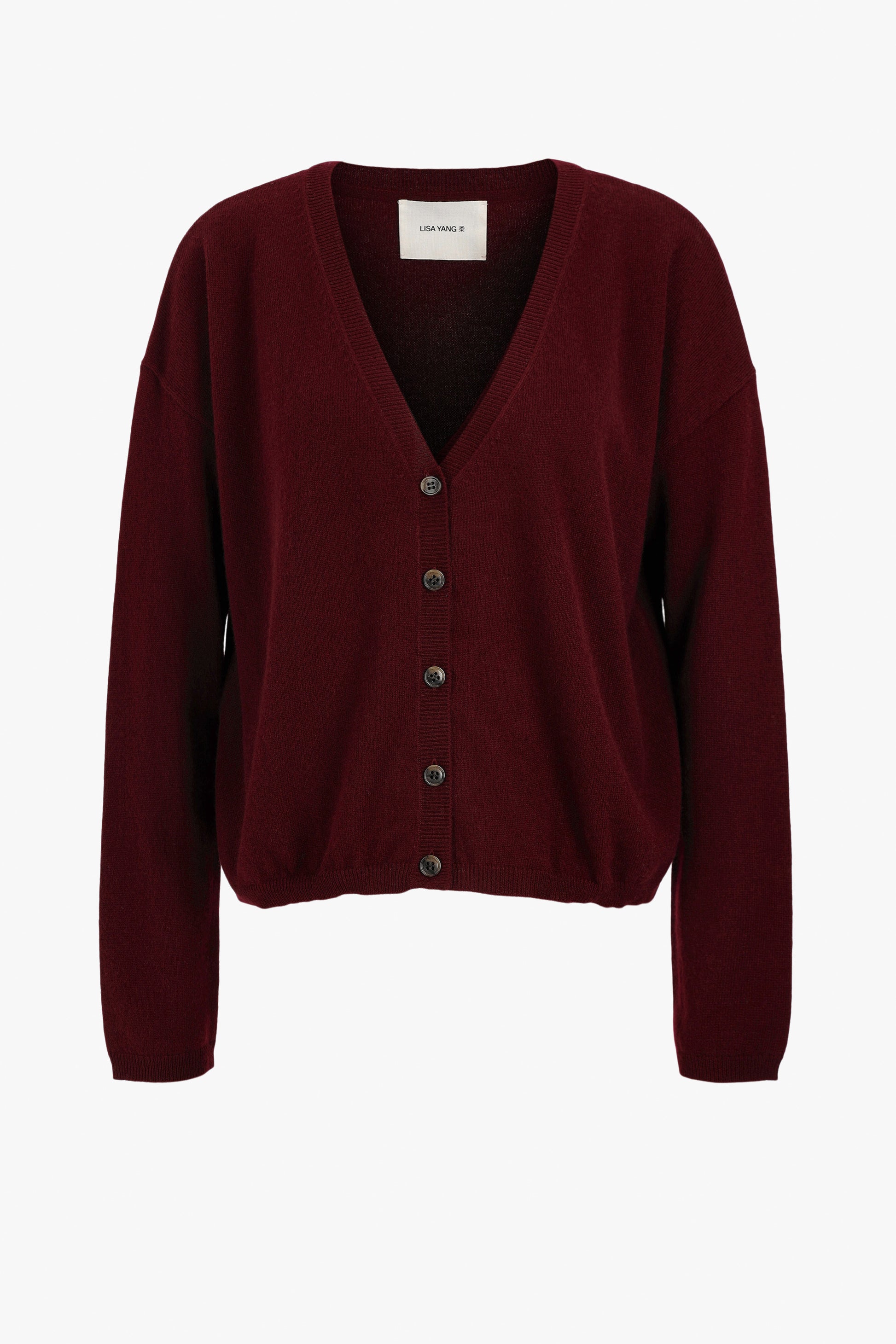 Cardigan Abby in Deep Plum Lisa Yang