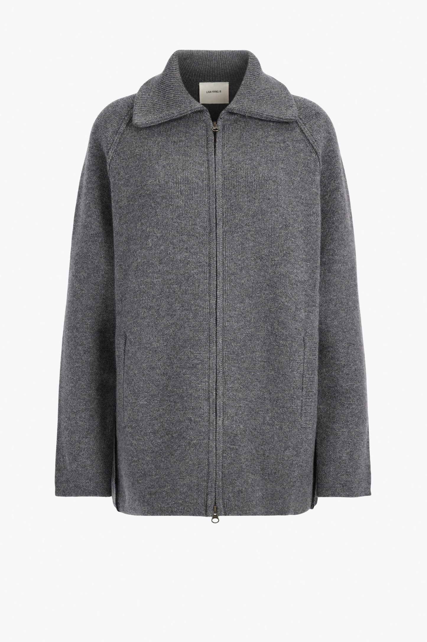 Gardenia Cardigan in Graphite by Lisa Yang and Anita Hass