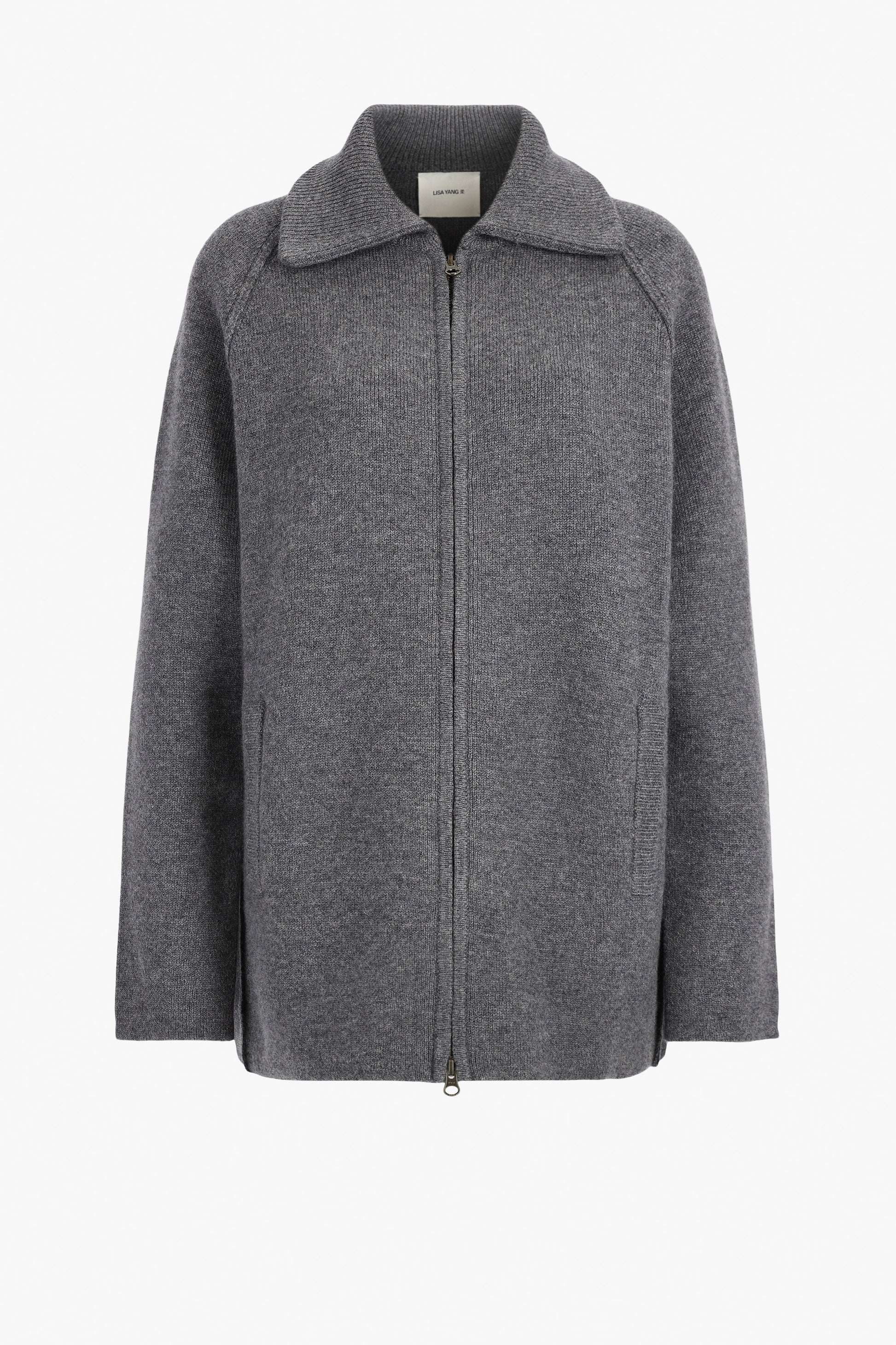 Gardenia Cardigan in Graphite by Lisa Yang and Anita Hass