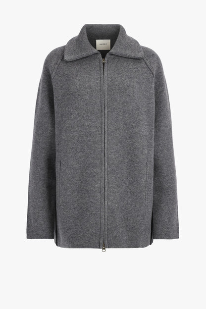 Gardenia Cardigan in Graphite by Lisa Yang and Anita Hass