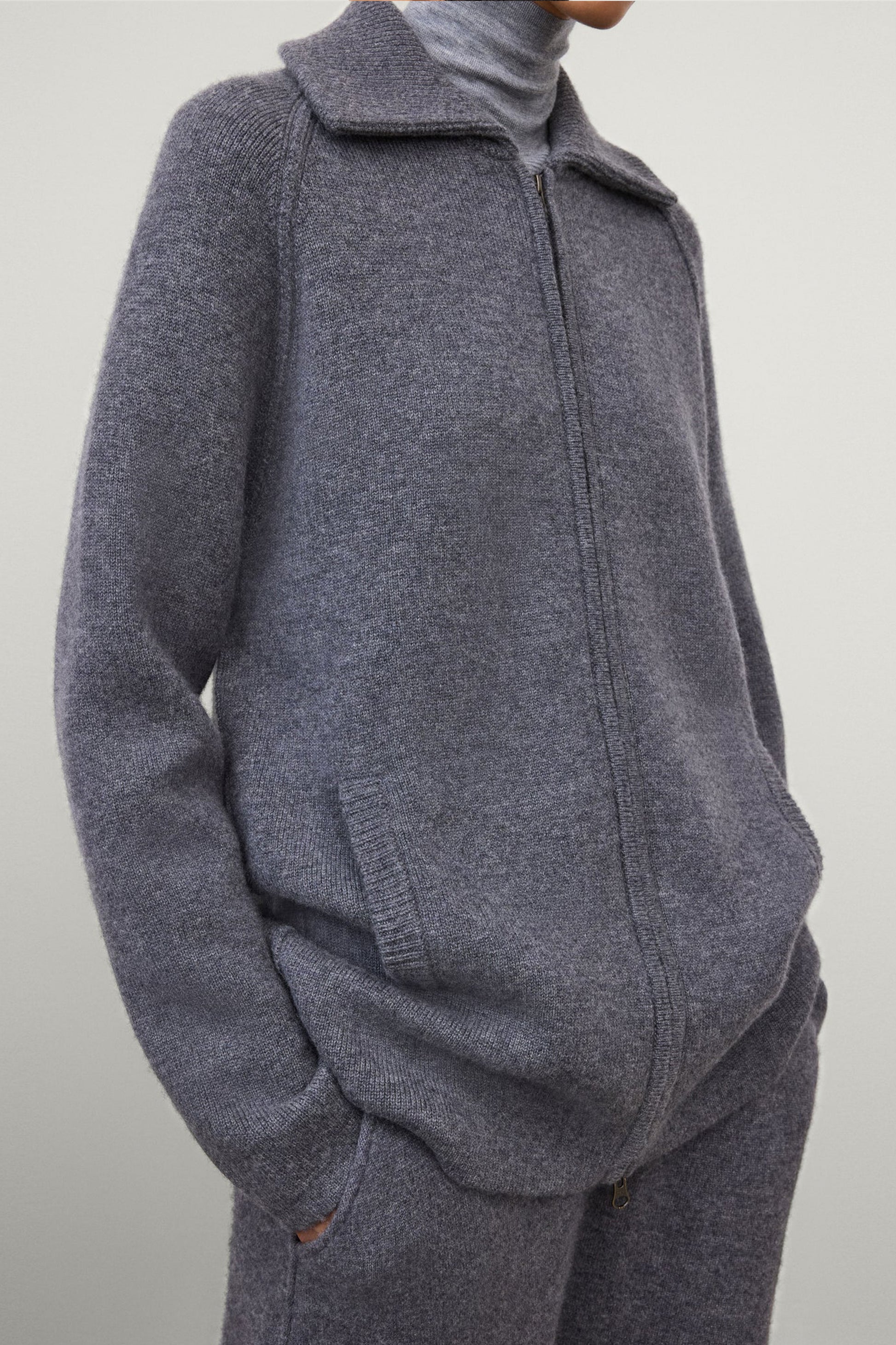 Gardenia Cardigan in Graphite by Lisa Yang and Anita Hass