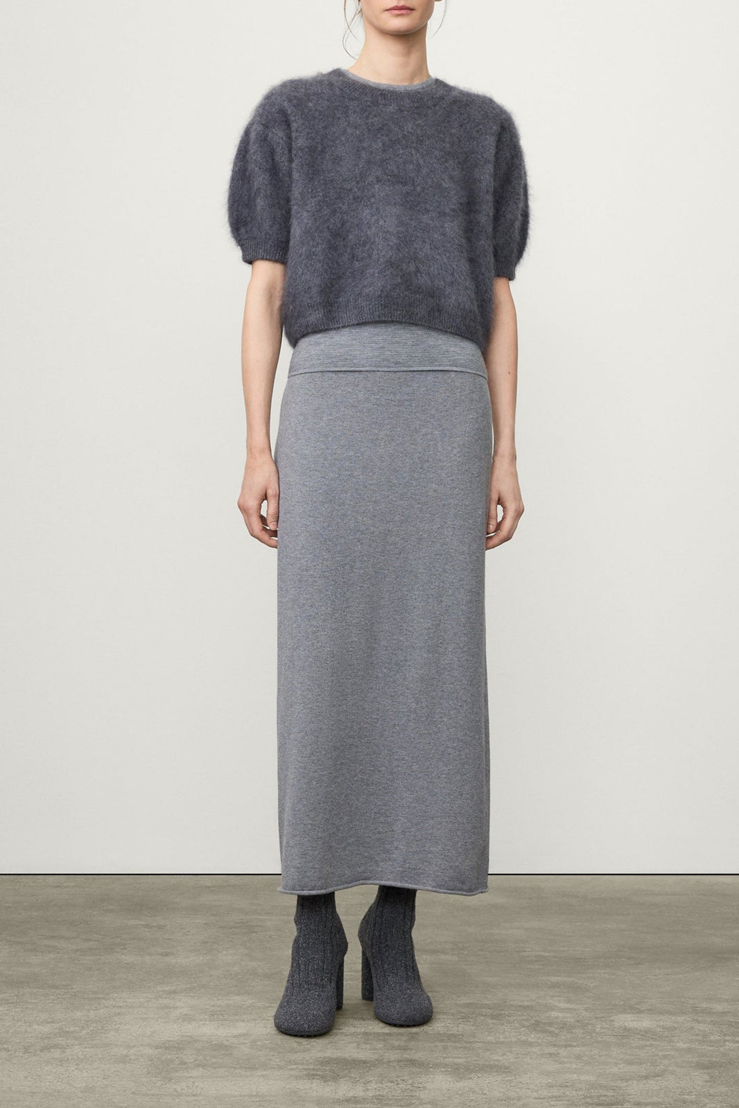 Juniper Sweater in Graphite Brushed by Lisa Yang and Anita Hass