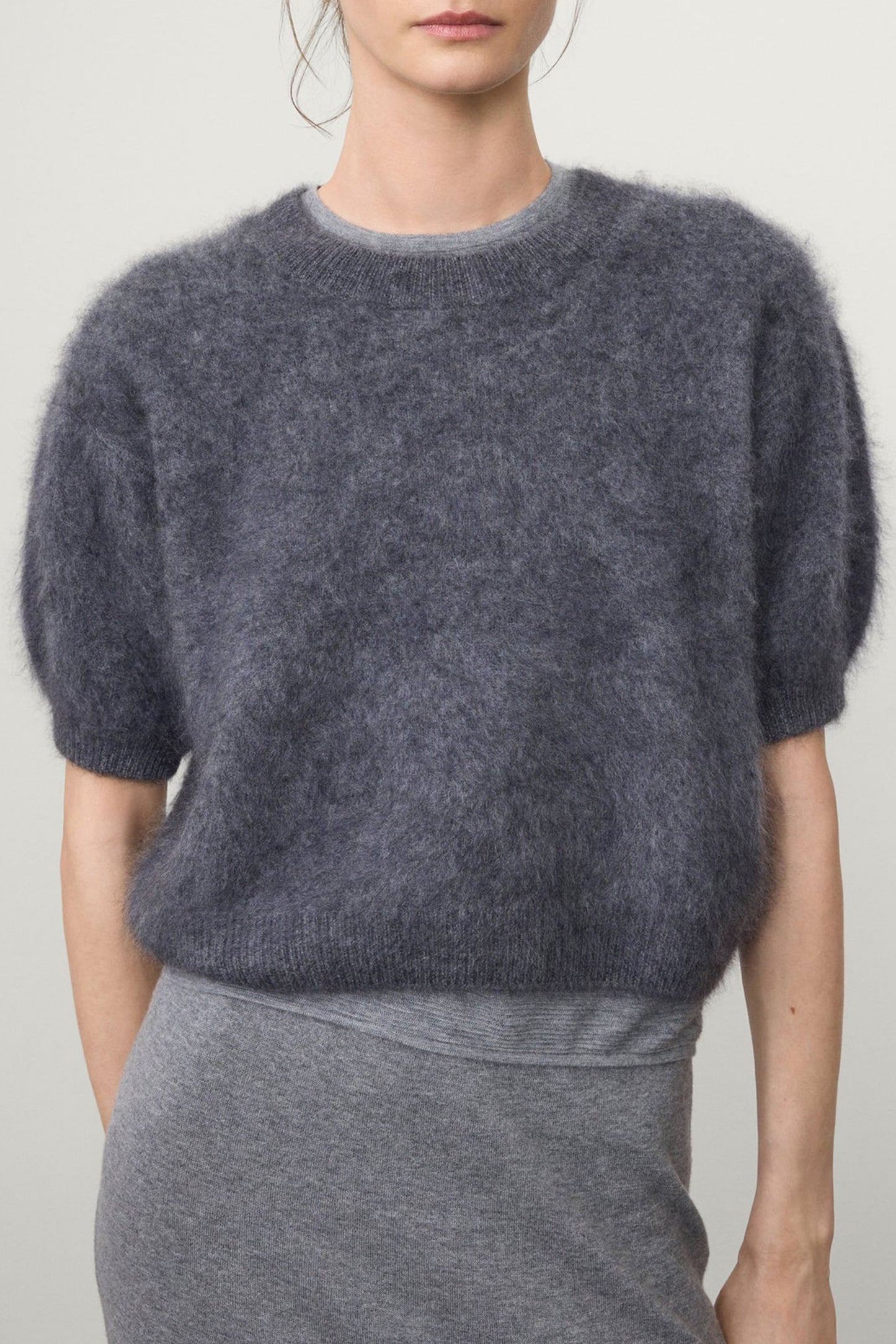 Juniper Sweater in Graphite Brushed by Lisa Yang and Anita Hass
