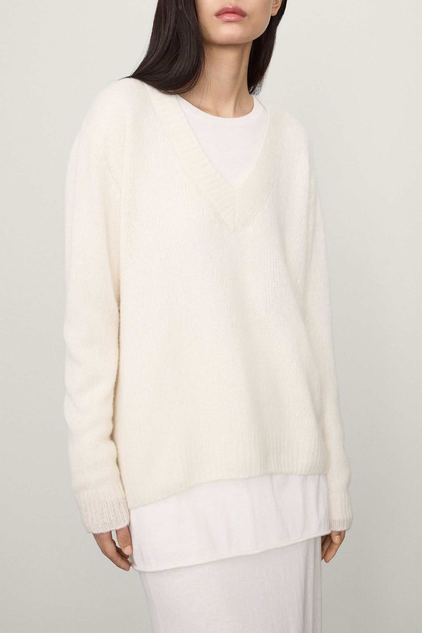 Leona Sweater in Cream by Lisa Yang - Anita Hass