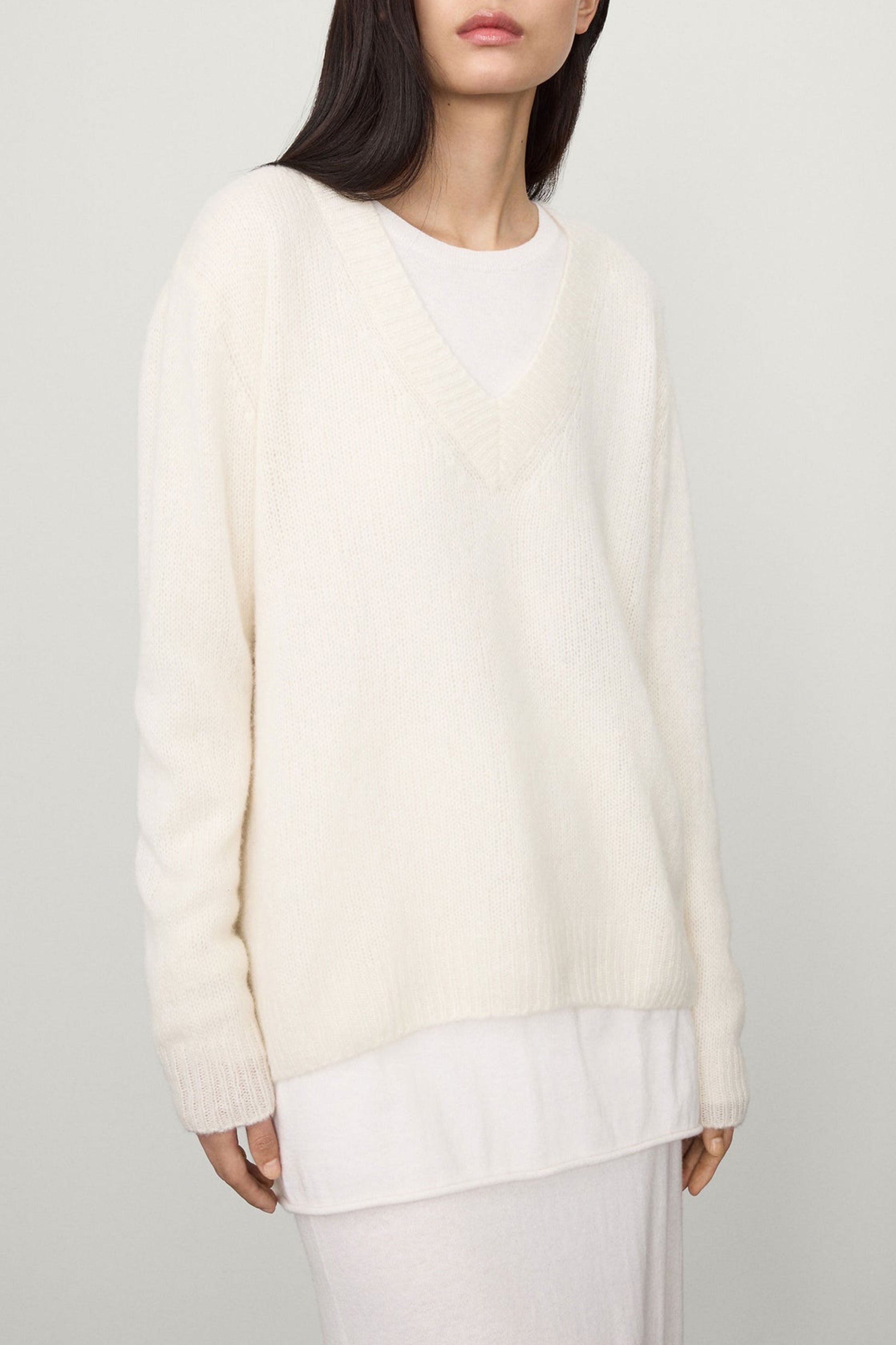 Leona Sweater in Cream by Lisa Yang - Anita Hass
