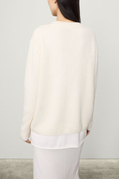 Leona Sweater in Cream by Lisa Yang - Anita Hass