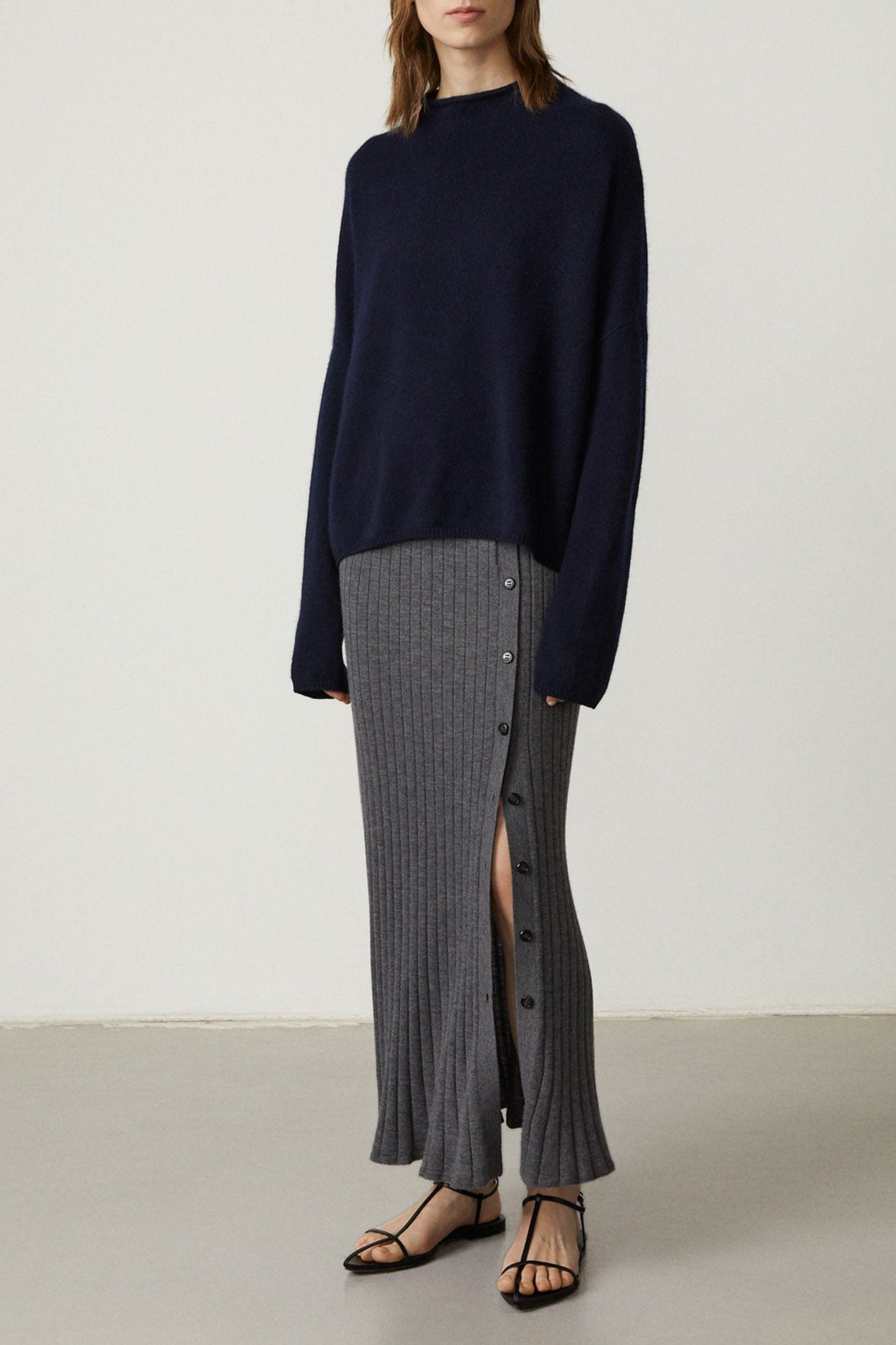 Sandy Sweater in Navy by Lisa Yang - Anita Hass