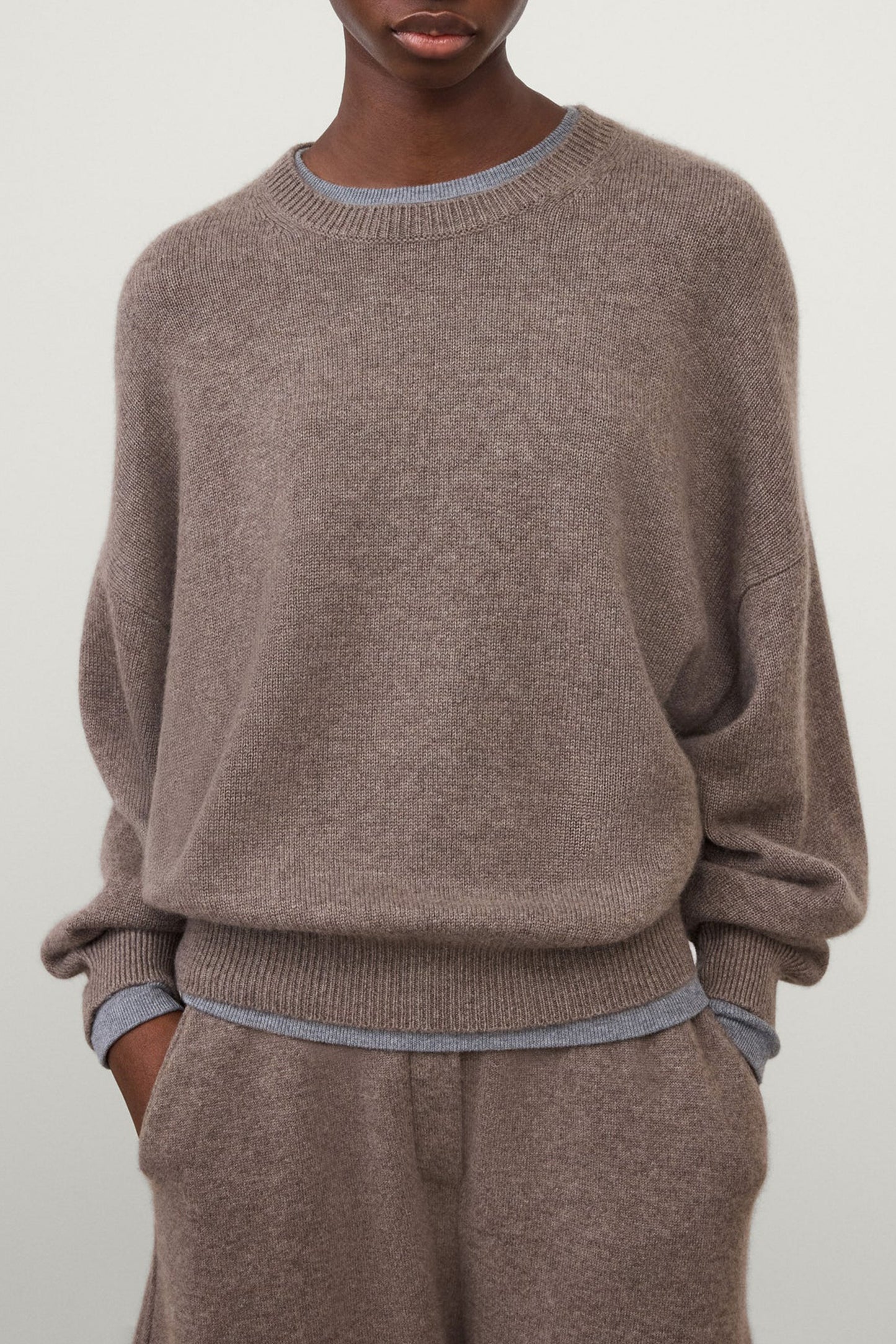 Veira Sweater in Truffle by Lisa Yang - Anita Hass