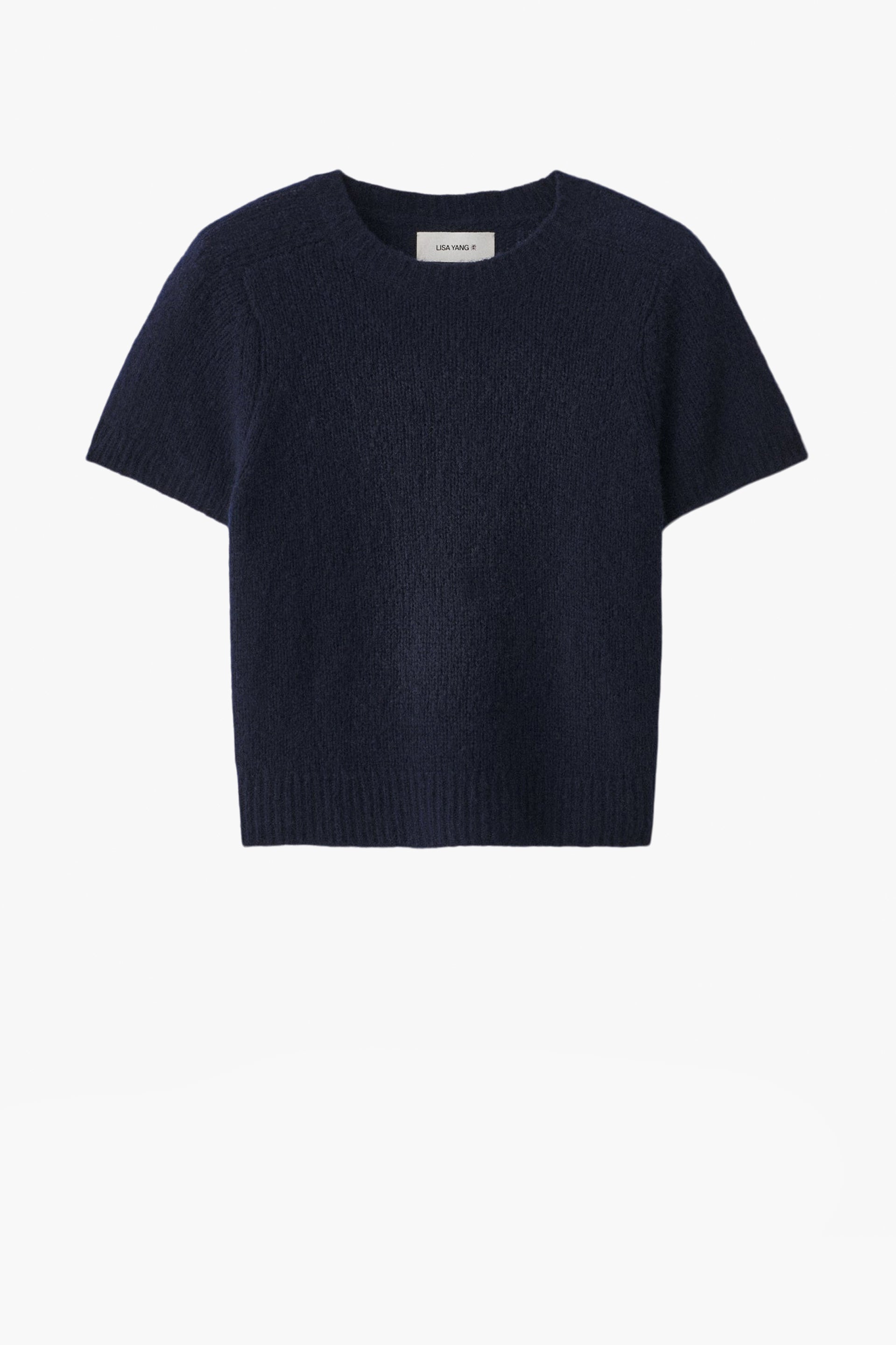 Siona Knitted Sweatshirt in Navy by Lisa Yang - Anita Hass
