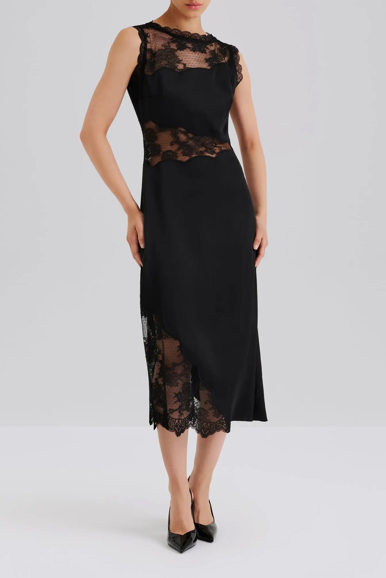 Kleid Desire Lace in Schwarz Malina